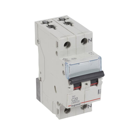 Legrand Leitungsschutzschalter, Automat 403460 TX3 C20A 1P+N 6KA 2M