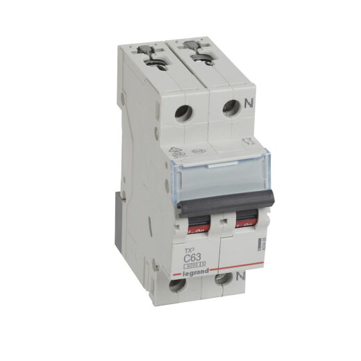 Legrand Leitungsschutzschalter, Automat 403465 TX3 C63A 1P+N 6KA 2M
