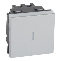 Legrand Kreuzschalter MSC 10A Schraubklemmen 2-mod.alu