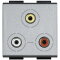 Bticino Anschlussdose NT4283 RCA 3-f TECH