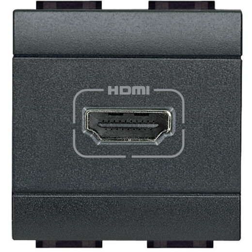 Bticino Anschlussdose L4284 HDMI anthrazit