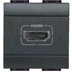 Bticino Anschlussdose L4284 HDMI anthrazit