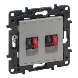 Legrand Lautsprecher 864349 Niloe Step 2fach aluminium