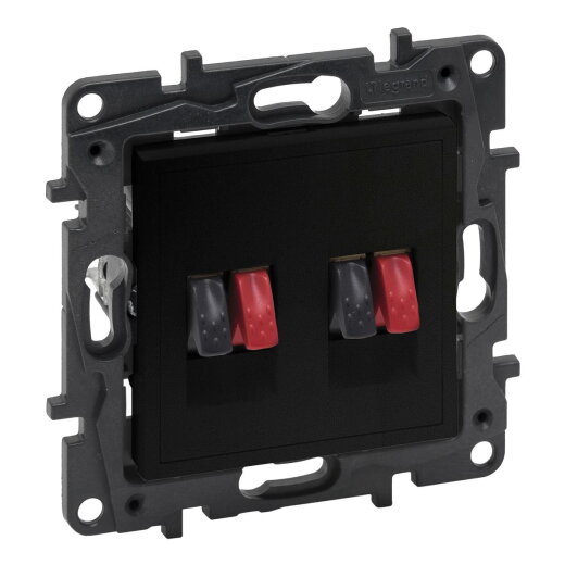 Legrand Lautsprecher 864549 Niloe Step 2fach schwarz