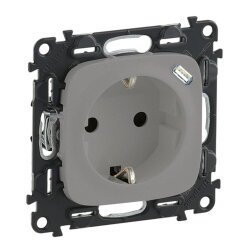 Legrand Steckdose 753007 Valena Allure USB-C aluminium