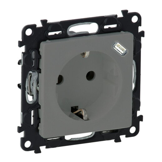 Legrand Steckdose 753335 Valena Life  USB-C aluminium