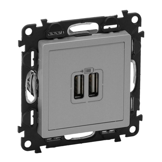 Legrand Steckdose 753312 VLIFE 2400MA AL