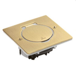 Legrand SCHUKO-Steckdose 1x2Mod Bronze quadratisch