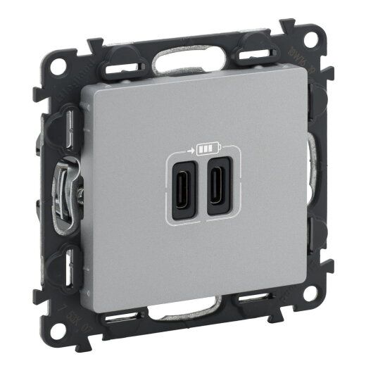 Legrand  753307 VLIFE 2xUSB-C 2MOD 3A AL