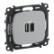 Legrand  754967 VALLURE 2xUSB-A+C 2MOD 3A AL