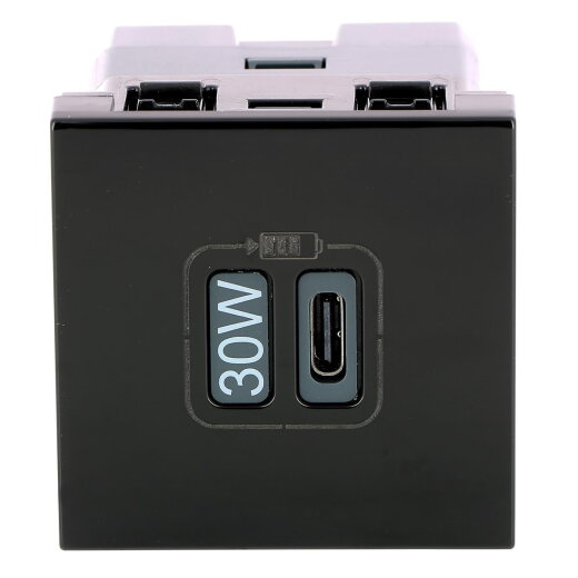 Legrand Steckdose Mosaic USB Typ-C 2-mod.Ladel.30W sw