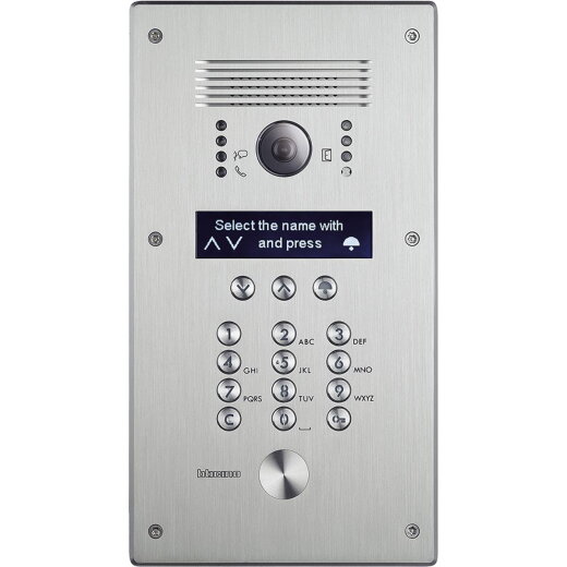 Bticino Video-Türstation LINEA300 mit Code-Tastatur Edelstahl