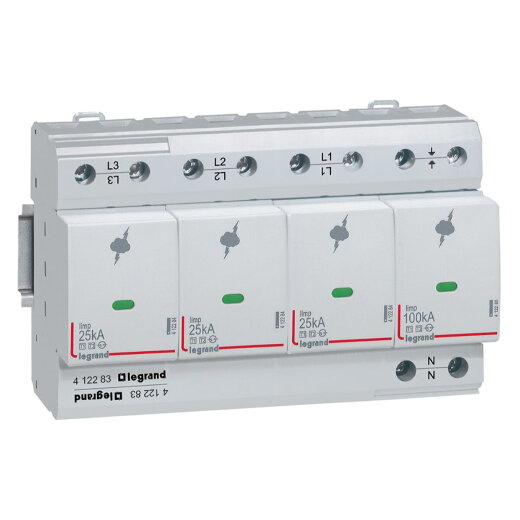 Legrand  412283 SPD T1 25KA 3P+N +FM 8M