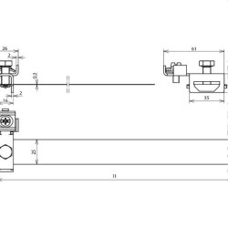 Dehn & Söhne Erdungsbandrohrschelle 540911 NIRO...