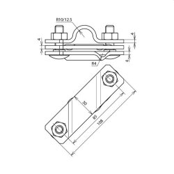 Dehn & Söhne Anschlussschelle 620915 NIRO 20mm