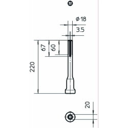 OBO Hammereinsatz 2536 25 für Hilti TE54/55 74/75