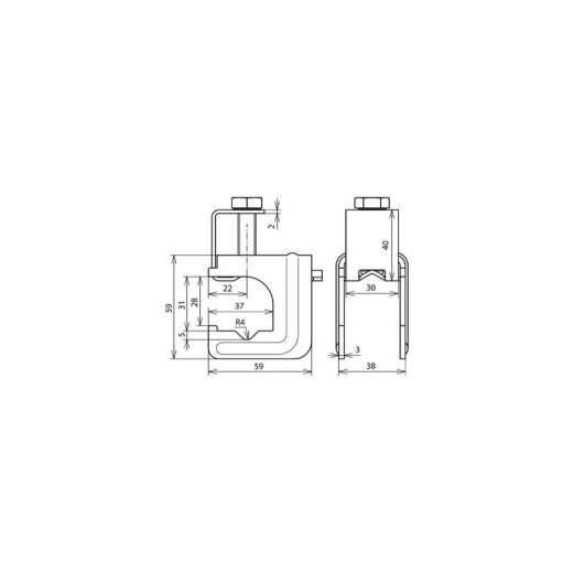 Dehn & Söhne Verbindungsklemme 308031 für Armierung RD6 - 20