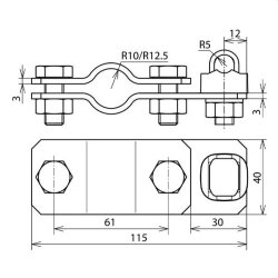 Dehn & Söhne Anschlussschelle 620011 St/tZn 20mm