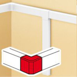 Legrand Außeneck 637102 25x25mm halogenf.