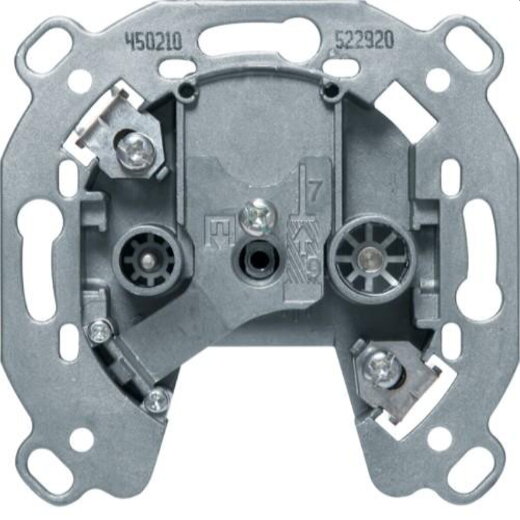 Berker Antennendose M3450210 2Loch Einzeldose Televes