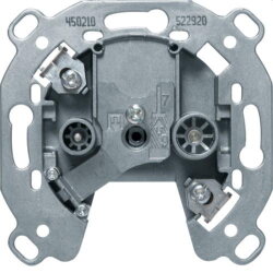 Berker Antennendose M3450210 2Loch Einzeldose Televes