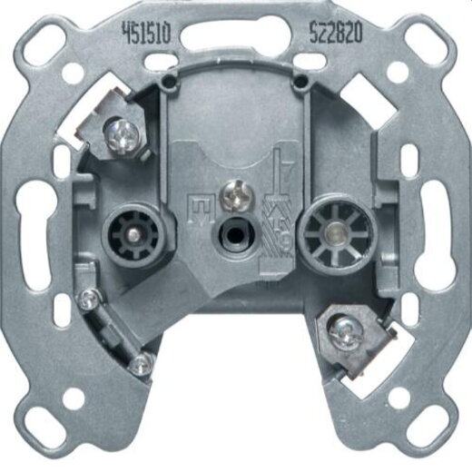 Berker Antennendose M3451510 2Loch Durchgangsdose 10DB Televes