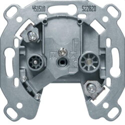 Berker Antennendose M3451510 2Loch Durchgangsdose 10DB...