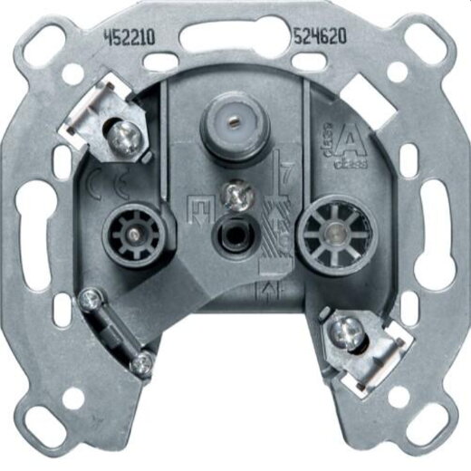 Berker Antennendose M3452210 3Loch Einzeldose Televes