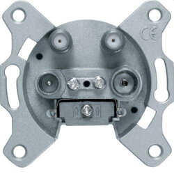 Berker Antennendose M3459410 4Loch Einzeldose Televes