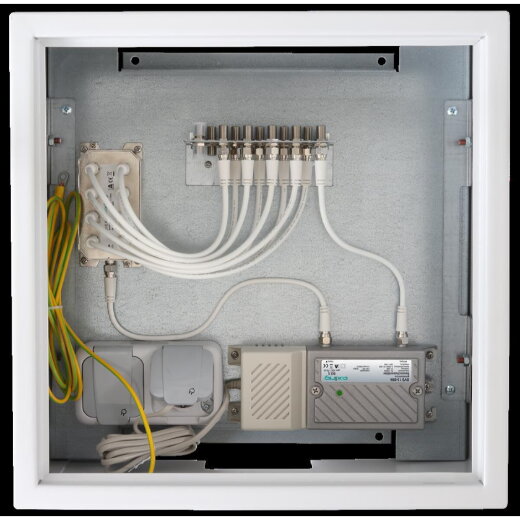 Axing CATV-Montageschrank BZU 40-08  max. 8 Teilnehmer BZU04008