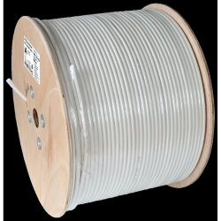 Axing Koaxialkabel geschirmt SKB 395-03 3fach weiss 500m...