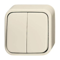 Busch-Jaeger Serienschalter 2601/5 APGL weiß