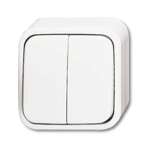 Busch-Jaeger Serienschalter 2601/5 AP/11W-503 alpinweiß