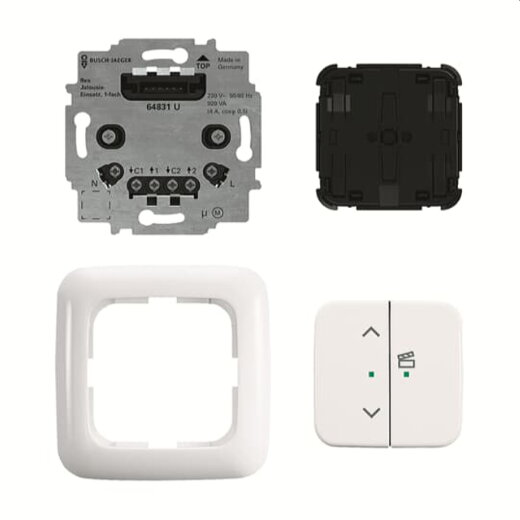 Busch-Jaeger Rolladen-/Jalousiemodul 62731/UJ-214-WL flex WL alpinweiß