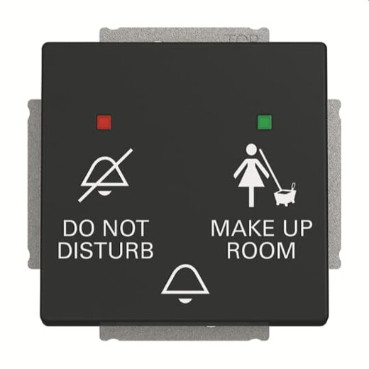 Busch-Jaeger Klingeltaster 2029/12 UC-885 DND/MUR schwarz matt