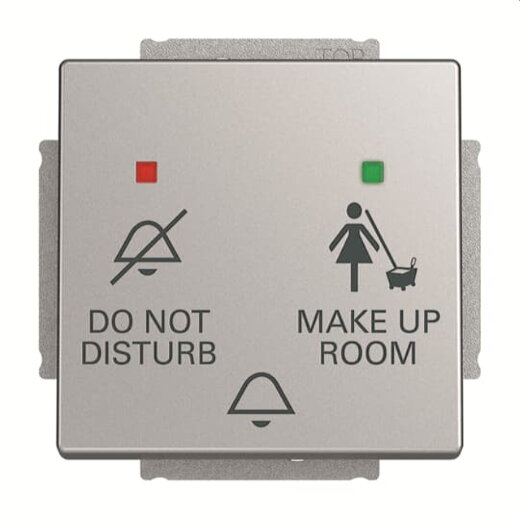 Busch-Jaeger Klingeltaster 2029/12 UC-83 DND/MUR aluminiumsilber