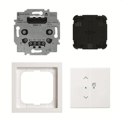 Busch-Jaeger Rolladen-/Jalousiemodul 62731/UJ-84-WL Jalousie flex Set WL ws