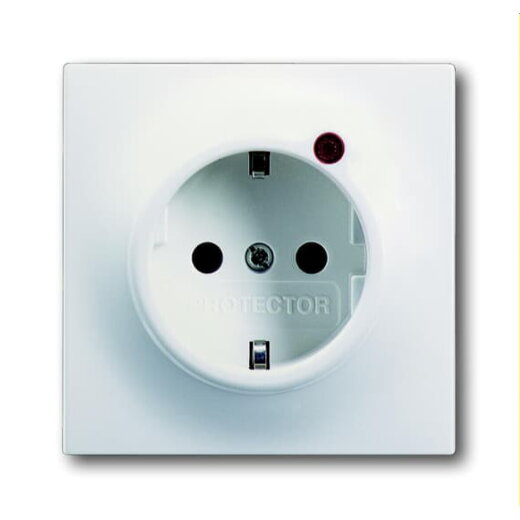 Busch-Jaeger SCHUKO-Steckdose 2310EUGL/VA-774-11 studioweiß matt