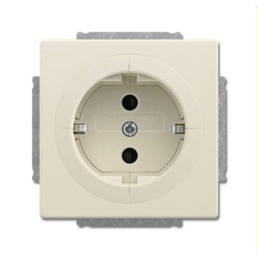 Busch-Jaeger Steckdose 20 EUAB-82 elfenbeinweiß