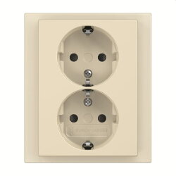 Busch-Jaeger SCHUKO-Doppel-Steckdose 202 EUJB-82 volle...