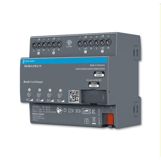 Busch-Jaeger Dimmaktor DA/M.4.210.2.11 4fach REG