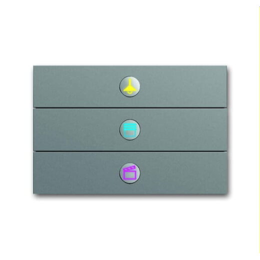 Busch-Jaeger Bedienelement 6342-866-101 3fach Edelstahl