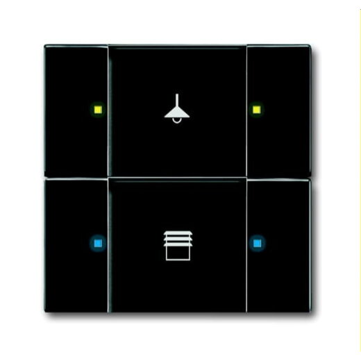 Busch-Jaeger Bedienelement 6126/02-885 2fach schwarz matt