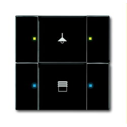 Busch-Jaeger Bedienelement 6126/02-885 2fach schwarz matt