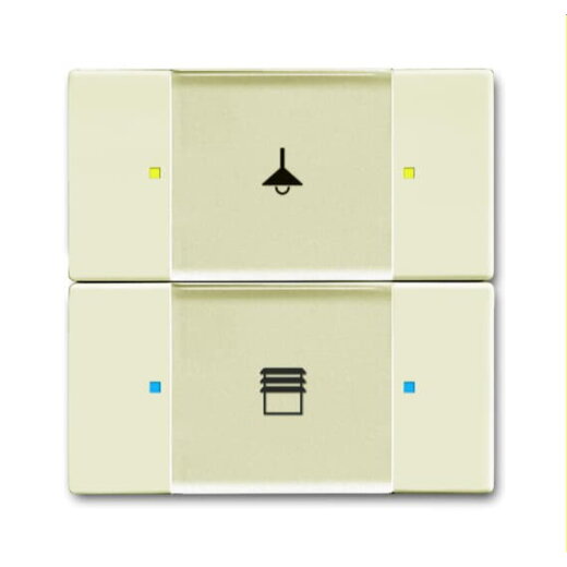 Busch-Jaeger Bedienelement 6126/02-82 2fach elfenbeinweiß