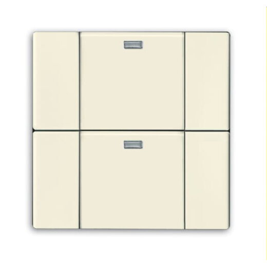 Busch-Jaeger Wandsender 6732-82 WaveLine 2fach elfenbeinweiß