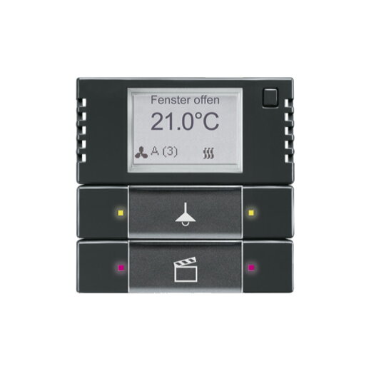 Busch-Jaeger Bedienelement 6128/28-81 2/4fach mit RTR anthrazit