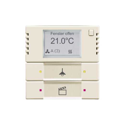 Busch-Jaeger Bedienelement 6128/28-82 2/4fach mit RTR elfenbeinweiß