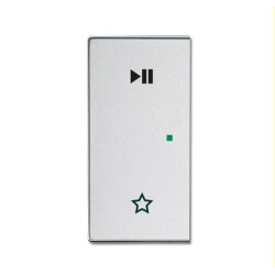 Busch-Jaeger Wippe 6237-21-83 2-f.links Play/Pause alusil.