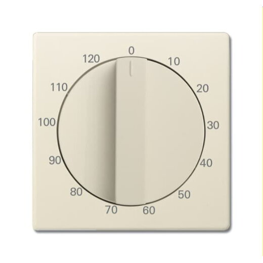 Busch-Jaeger Zentralscheibe 1771-82-103 mit Drehknopf elfenbeinweiß